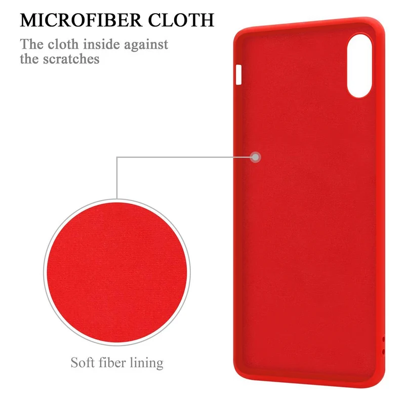 Cadorabo Hülle kompatibel mit Apple iPhone X / XS Schutzhülle aus flexiblem TPU Silikon mit Ring