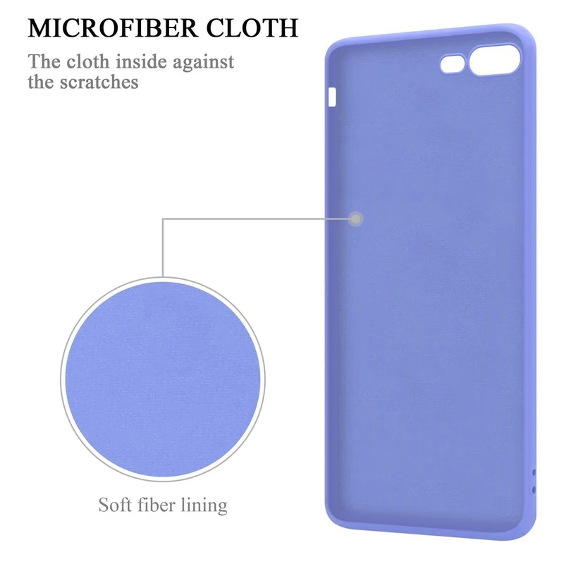 Cadorabo Hülle kompatibel mit Apple iPhone 7 PLUS / 7S PLUS / 8 PLUS Schutzhülle aus flexiblem TPU Silikon mit Ring