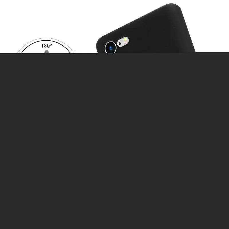 Cadorabo Hülle kompatibel mit Apple iPhone 7 / 7S / 8 / SE 2020 Schutzhülle aus flexiblem TPU Silikon mit Ring