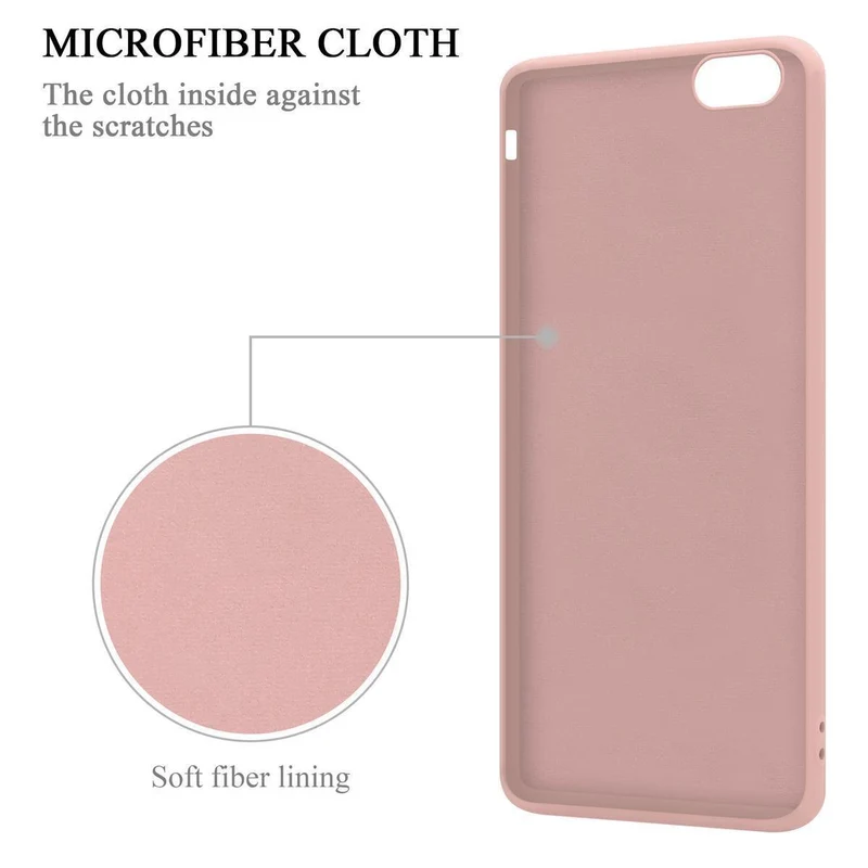 Cadorabo Hülle kompatibel mit Apple iPhone 6 / 6S Schutzhülle aus flexiblem TPU Silikon mit Ring