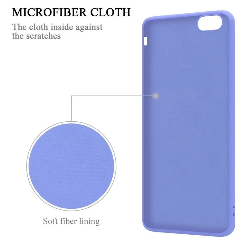 Cadorabo Hülle kompatibel mit Apple iPhone 6 / 6S Schutzhülle aus flexiblem TPU Silikon mit Ring