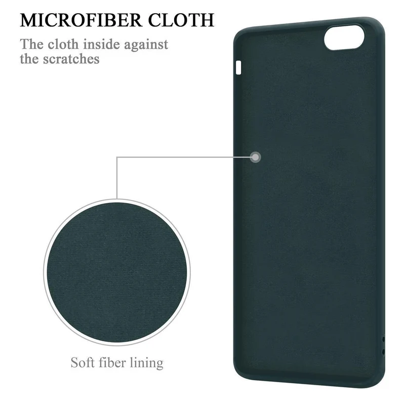 Cadorabo Hülle kompatibel mit Apple iPhone 6 / 6S Schutzhülle aus flexiblem TPU Silikon mit Ring