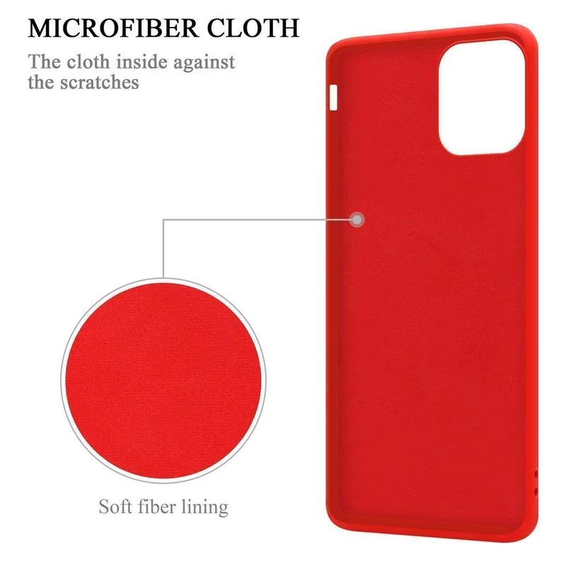 Cadorabo Hülle kompatibel mit Apple iPhone 12 PRO MAX Schutzhülle aus flexiblem TPU Silikon mit Ring