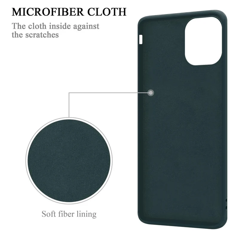 Cadorabo Hülle kompatibel mit Apple iPhone 12 MINI Schutzhülle aus flexiblem TPU Silikon mit Ring