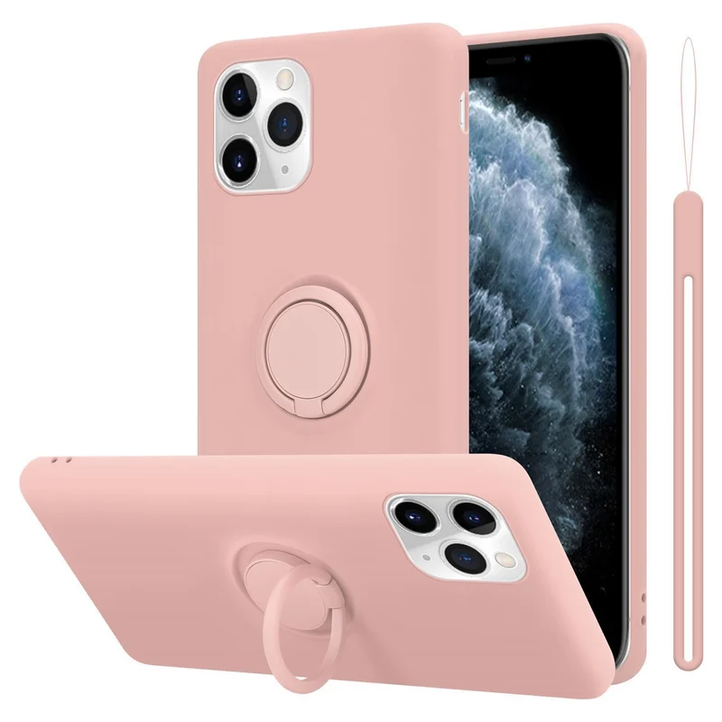 Cadorabo Hülle kompatibel mit Apple iPhone 11 PRO Schutzhülle aus flexiblem TPU Silikon mit Ring