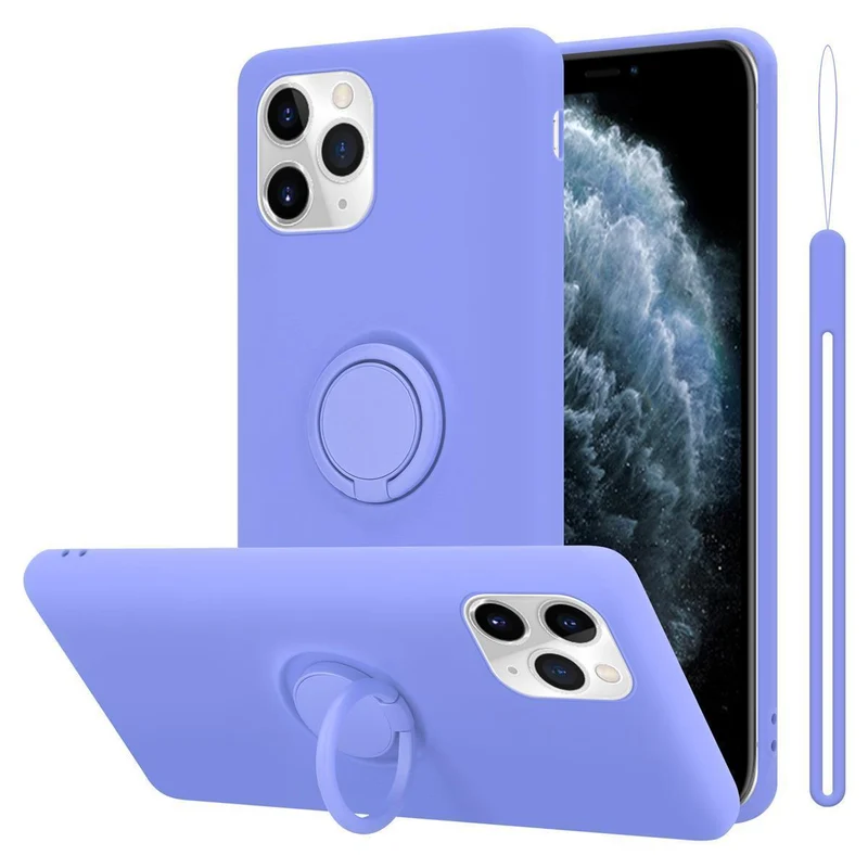 Cadorabo Hülle kompatibel mit Apple iPhone 11 PRO Schutzhülle aus flexiblem TPU Silikon mit Ring