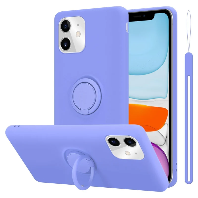 Cadorabo Hülle kompatibel mit Apple iPhone 11 Schutzhülle aus flexiblem TPU Silikon mit Ring