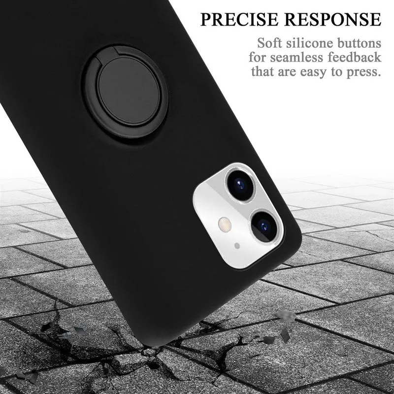 Cadorabo Hülle kompatibel mit Apple iPhone 11 Schutzhülle aus flexiblem TPU Silikon mit Ring