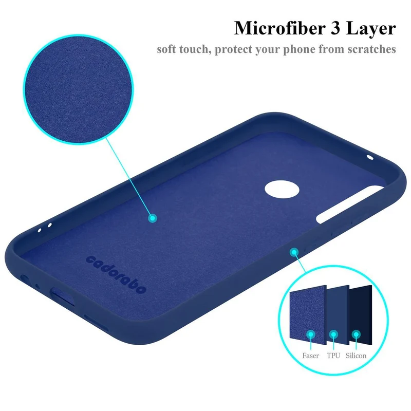 Cadorabo Hülle kompatibel mit Huawei P40 LITE E Schutzhülle aus flexiblem TPU Silikon