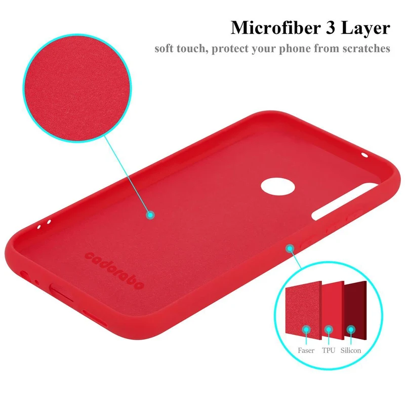 Cadorabo Hülle kompatibel mit Huawei P40 LITE E Schutzhülle aus flexiblem TPU Silikon