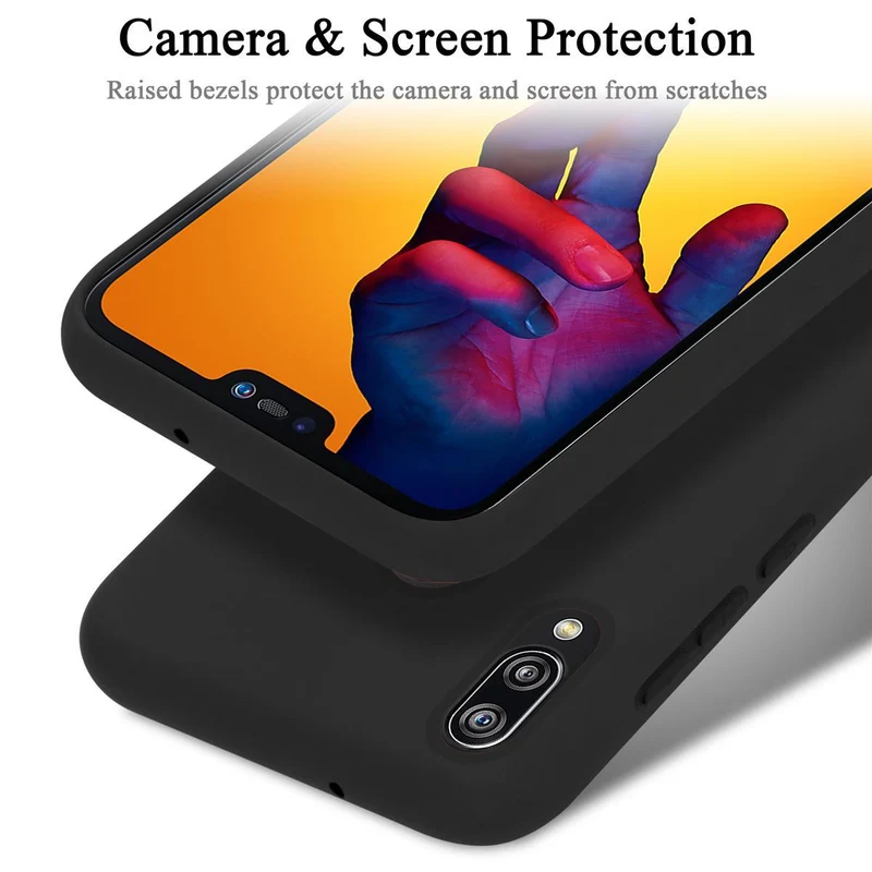 Cadorabo Hülle kompatibel mit Huawei P20 LITE 2018 / NOVA 3E Schutzhülle aus flexiblem TPU Silikon