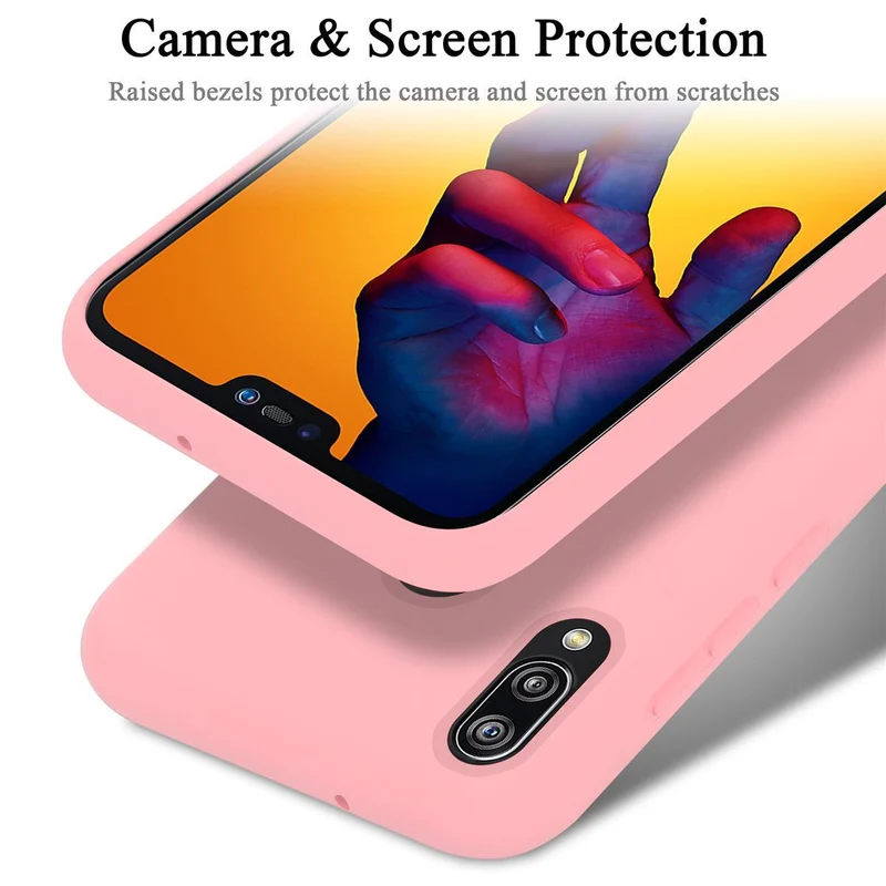 Cadorabo Hülle kompatibel mit Huawei P20 LITE 2018 / NOVA 3E Schutzhülle aus flexiblem TPU Silikon