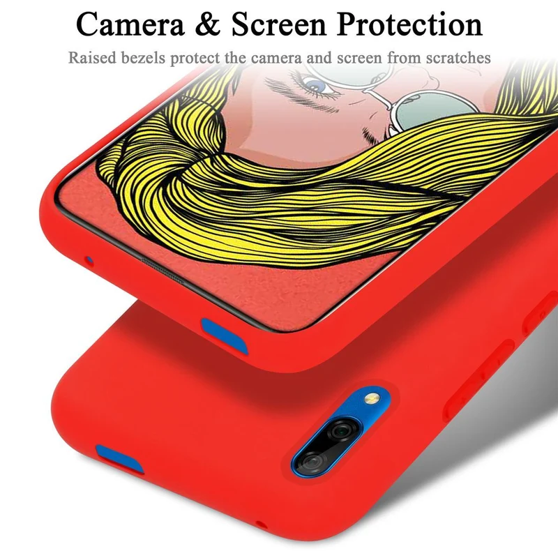 Cadorabo Hülle kompatibel mit Honor 10 LITE / Huawei P SMART 2019 Schutzhülle aus flexiblem TPU Silikon