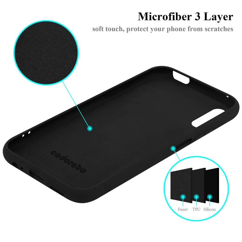 Cadorabo Hülle kompatibel mit Huawei Y9S Schutzhülle aus flexiblem TPU Silikon