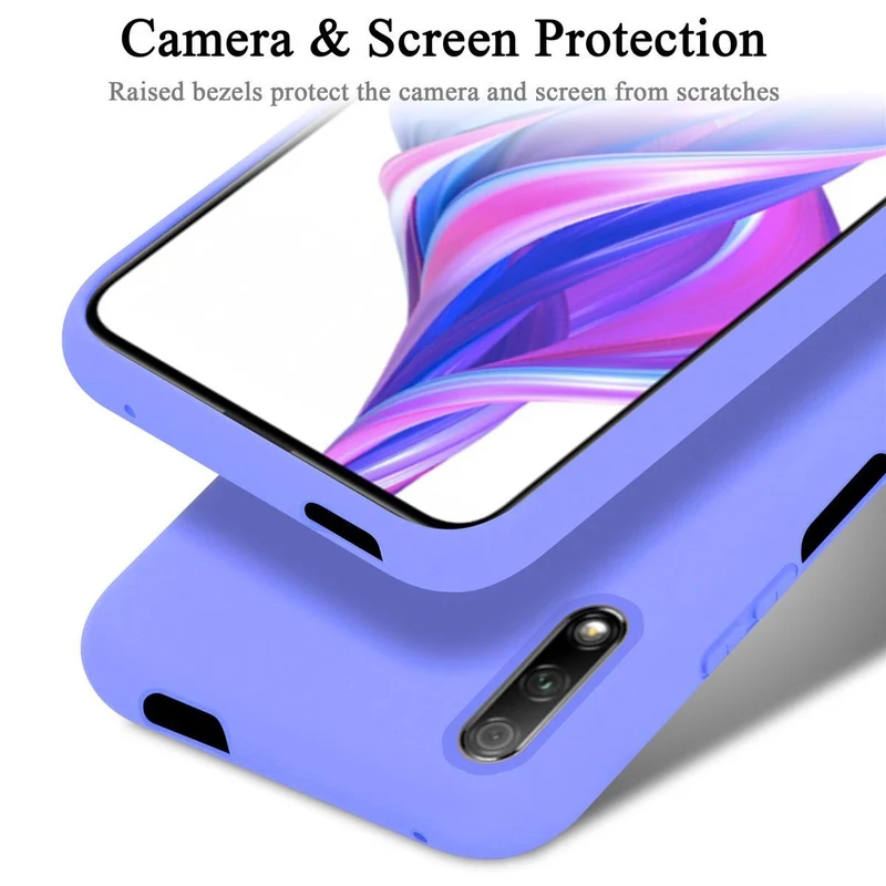 Cadorabo Hülle kompatibel mit Huawei Y9S Schutzhülle aus flexiblem TPU Silikon