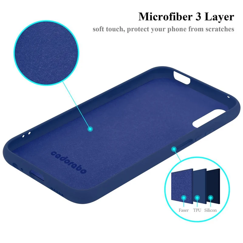Cadorabo Hülle kompatibel mit Huawei Y9S Schutzhülle aus flexiblem TPU Silikon