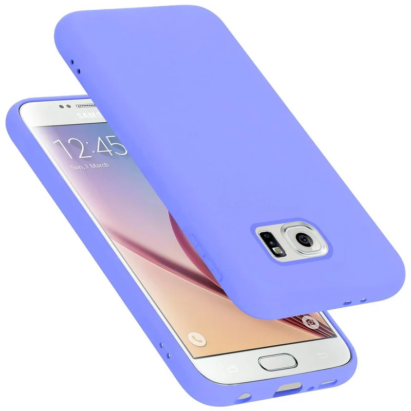 Cadorabo Hülle kompatibel mit Samsung Galaxy S6 Schutzhülle aus flexiblem TPU Silikon