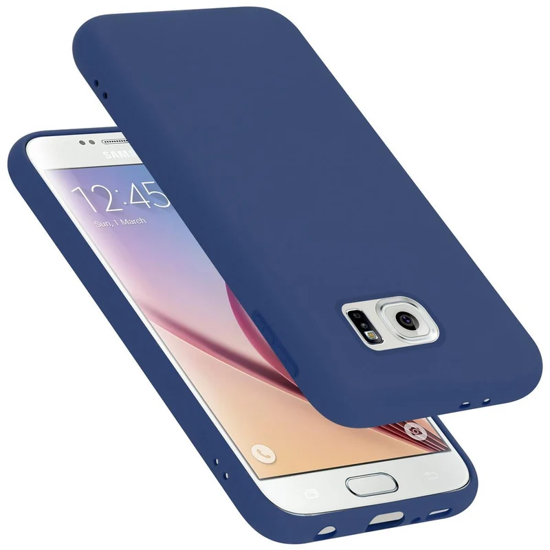 Cadorabo Hülle kompatibel mit Samsung Galaxy S6 Schutzhülle aus flexiblem TPU Silikon