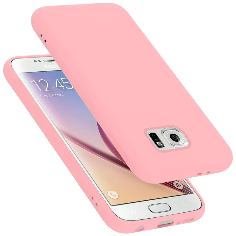 Cadorabo Hülle kompatibel mit Samsung Galaxy S6 Schutzhülle aus flexiblem TPU Silikon