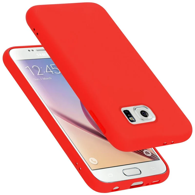Cadorabo Hülle kompatibel mit Samsung Galaxy S6 Schutzhülle aus flexiblem TPU Silikon