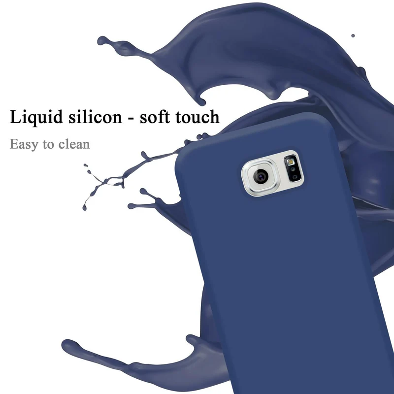 Cadorabo Hülle kompatibel mit Samsung Galaxy S6 Schutzhülle aus flexiblem TPU Silikon