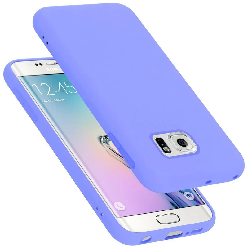 Cadorabo Hülle kompatibel mit Samsung Galaxy S6 EDGE Schutzhülle aus flexiblem TPU Silikon