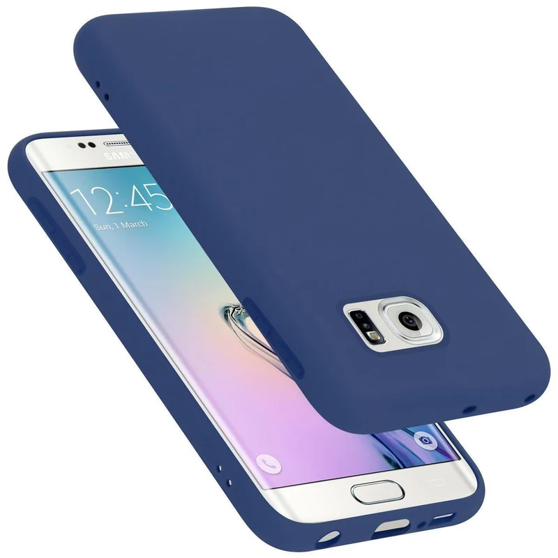 Cadorabo Hülle kompatibel mit Samsung Galaxy S6 EDGE PLUS Schutzhülle aus flexiblem TPU Silikon