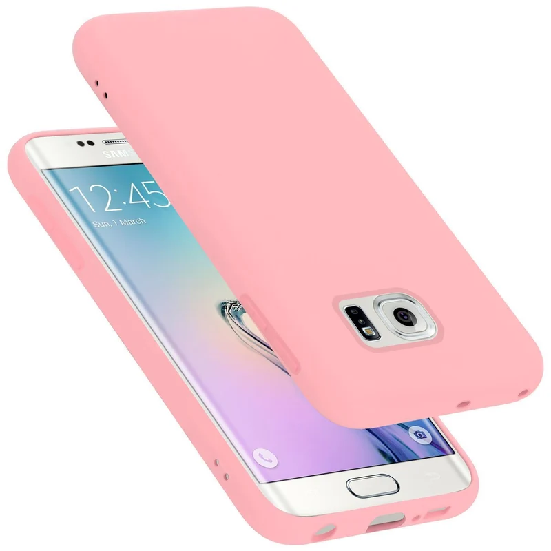 Cadorabo Hülle kompatibel mit Samsung Galaxy S6 EDGE PLUS Schutzhülle aus flexiblem TPU Silikon