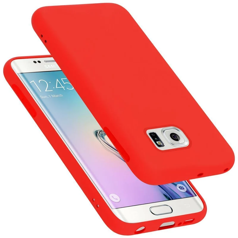 Cadorabo Hülle kompatibel mit Samsung Galaxy S6 EDGE PLUS Schutzhülle aus flexiblem TPU Silikon