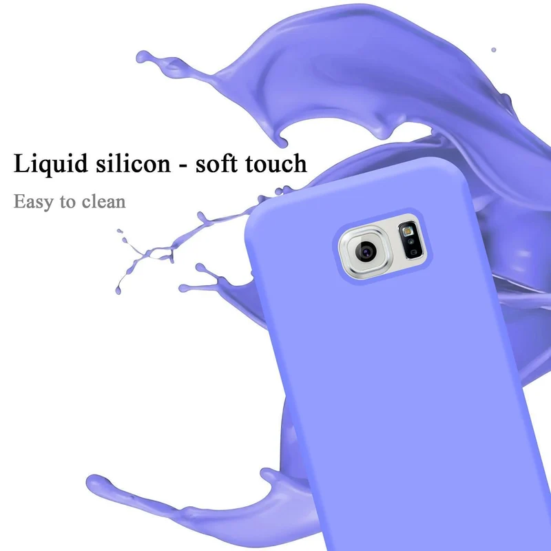 Cadorabo Hülle kompatibel mit Samsung Galaxy S6 EDGE PLUS Schutzhülle aus flexiblem TPU Silikon
