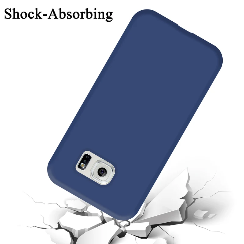 Cadorabo Hülle kompatibel mit Samsung Galaxy S6 EDGE PLUS Schutzhülle aus flexiblem TPU Silikon
