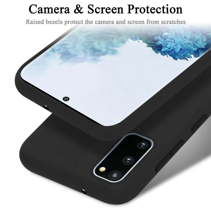Cadorabo Hülle kompatibel mit Samsung Galaxy S20 FE Schutzhülle aus flexiblem TPU Silikon