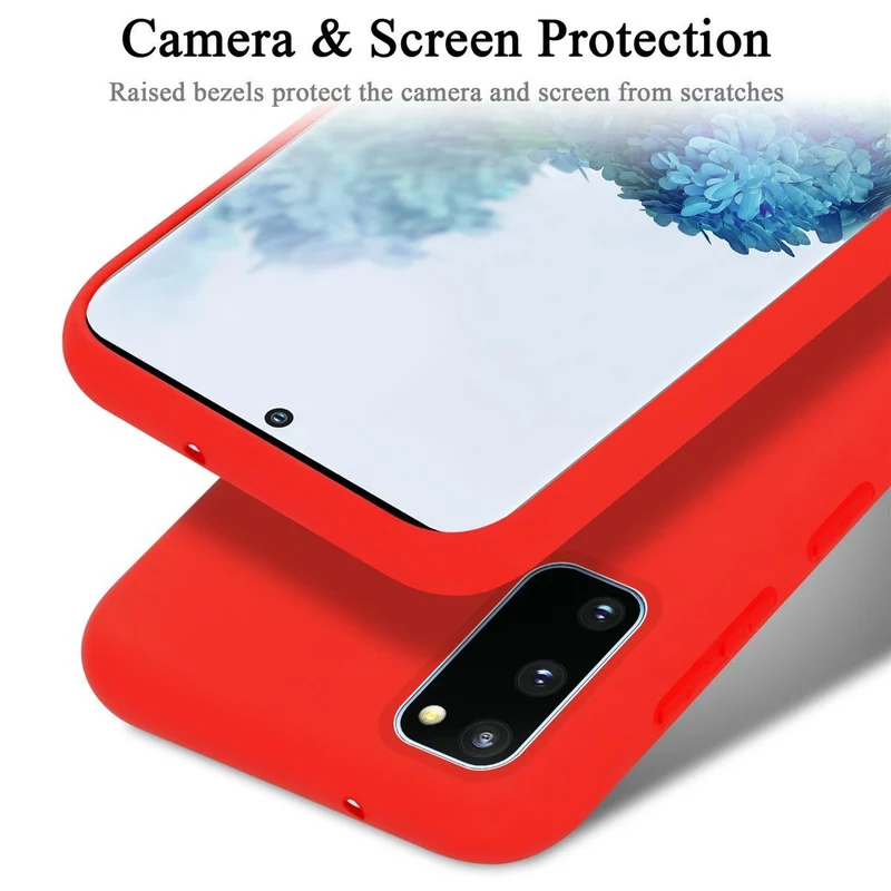 Cadorabo Hülle kompatibel mit Samsung Galaxy S20 FE Schutzhülle aus flexiblem TPU Silikon