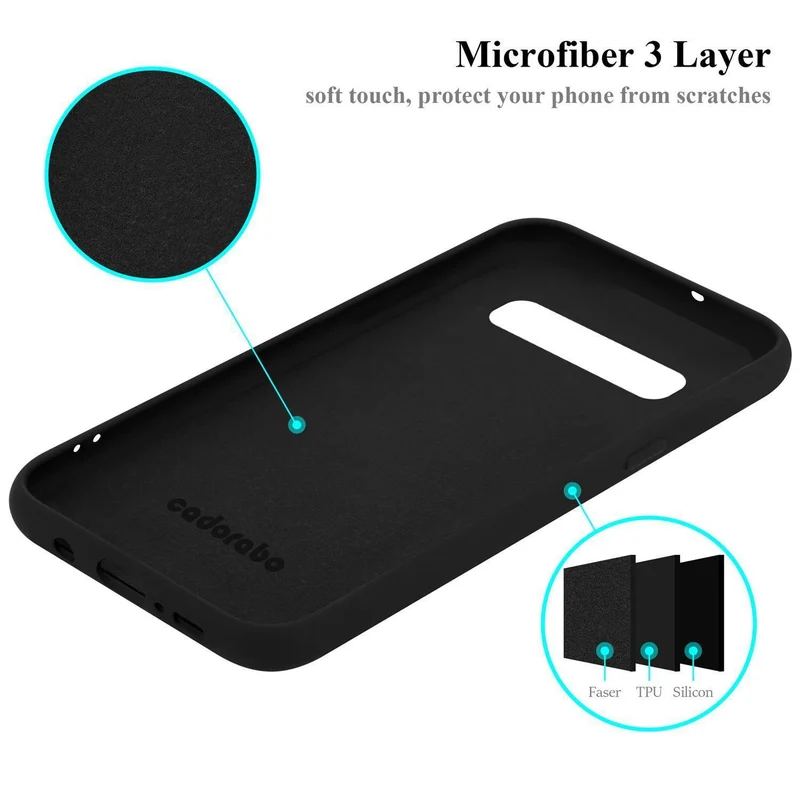 Cadorabo Hülle kompatibel mit Samsung Galaxy S10 PLUS Schutzhülle aus flexiblem TPU Silikon