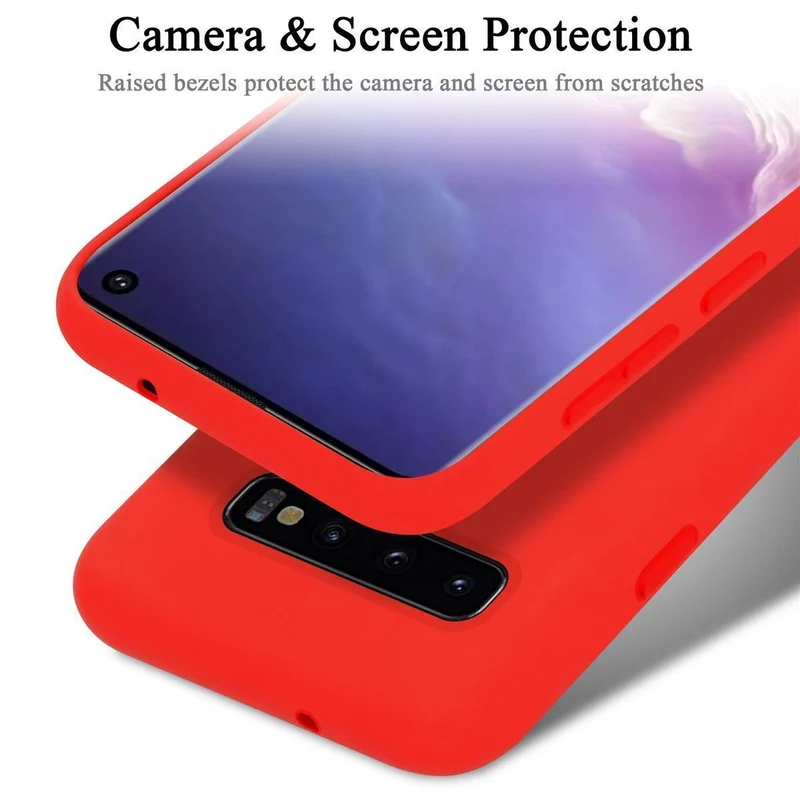 Cadorabo Hülle kompatibel mit Samsung Galaxy S10 PLUS Schutzhülle aus flexiblem TPU Silikon