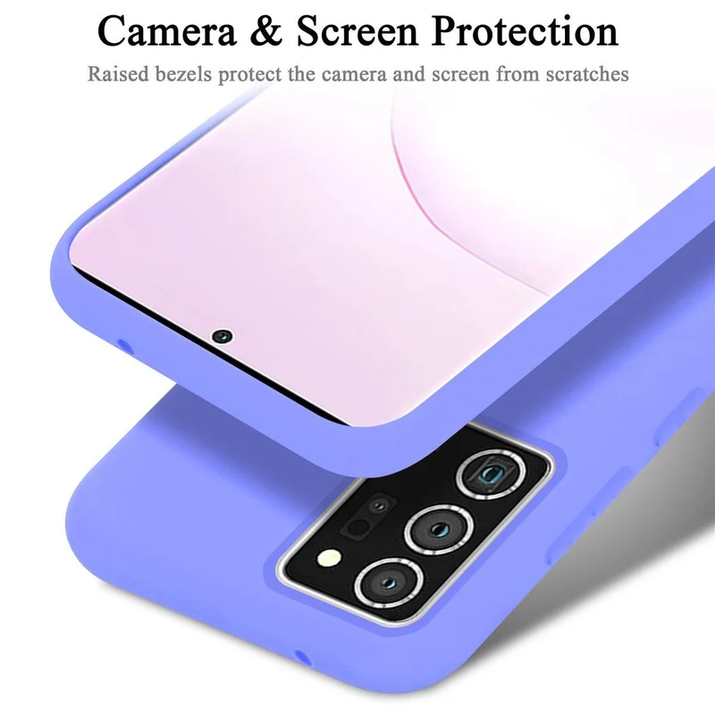 Cadorabo Hülle kompatibel mit Samsung Galaxy NOTE 20 PLUS Schutzhülle aus flexiblem TPU Silikon