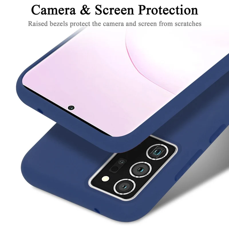 Cadorabo Hülle kompatibel mit Samsung Galaxy NOTE 20 PLUS Schutzhülle aus flexiblem TPU Silikon