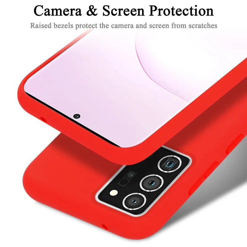 Cadorabo Hülle kompatibel mit Samsung Galaxy NOTE 20 PLUS Schutzhülle aus flexiblem TPU Silikon