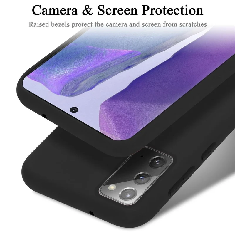 Cadorabo Hülle kompatibel mit Samsung Galaxy NOTE 20 Schutzhülle aus flexiblem TPU Silikon