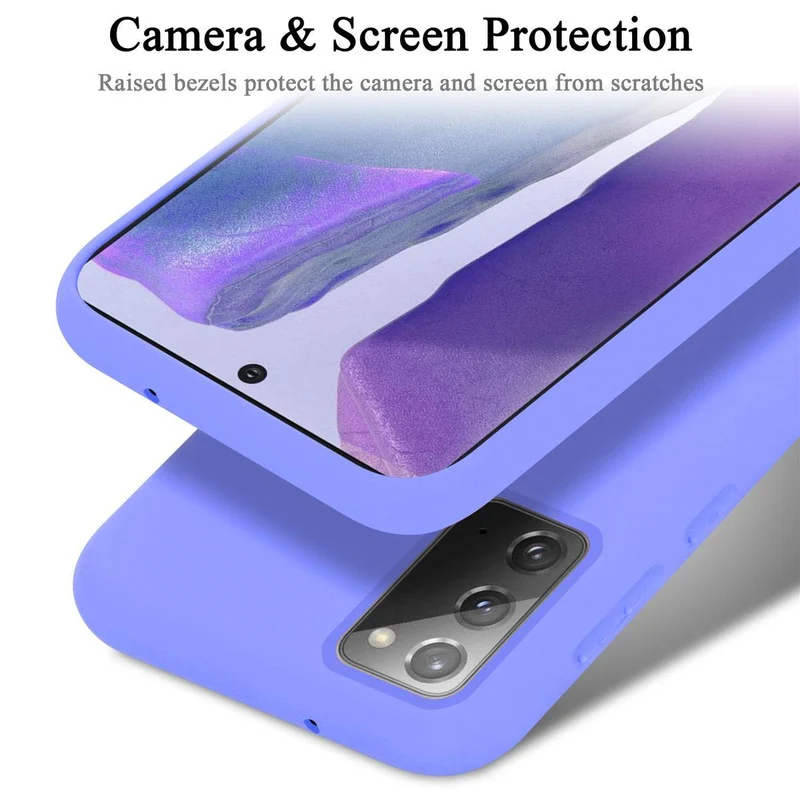Cadorabo Hülle kompatibel mit Samsung Galaxy NOTE 20 Schutzhülle aus flexiblem TPU Silikon