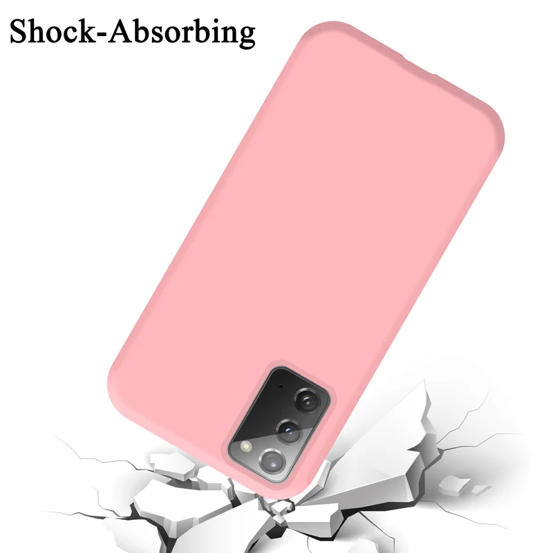Cadorabo Hülle kompatibel mit Samsung Galaxy NOTE 20 Schutzhülle aus flexiblem TPU Silikon