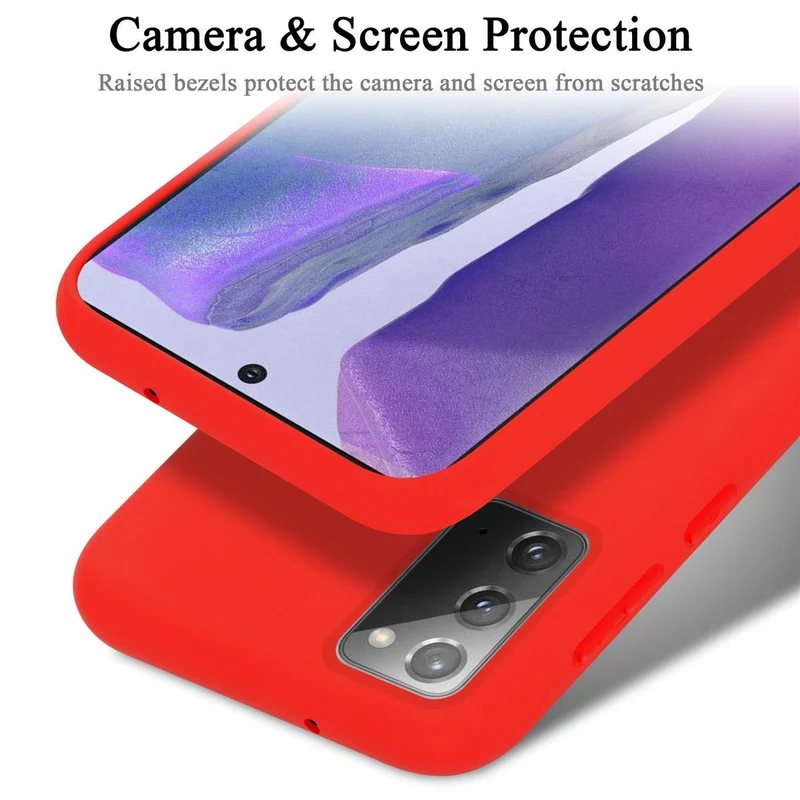 Cadorabo Hülle kompatibel mit Samsung Galaxy NOTE 20 Schutzhülle aus flexiblem TPU Silikon