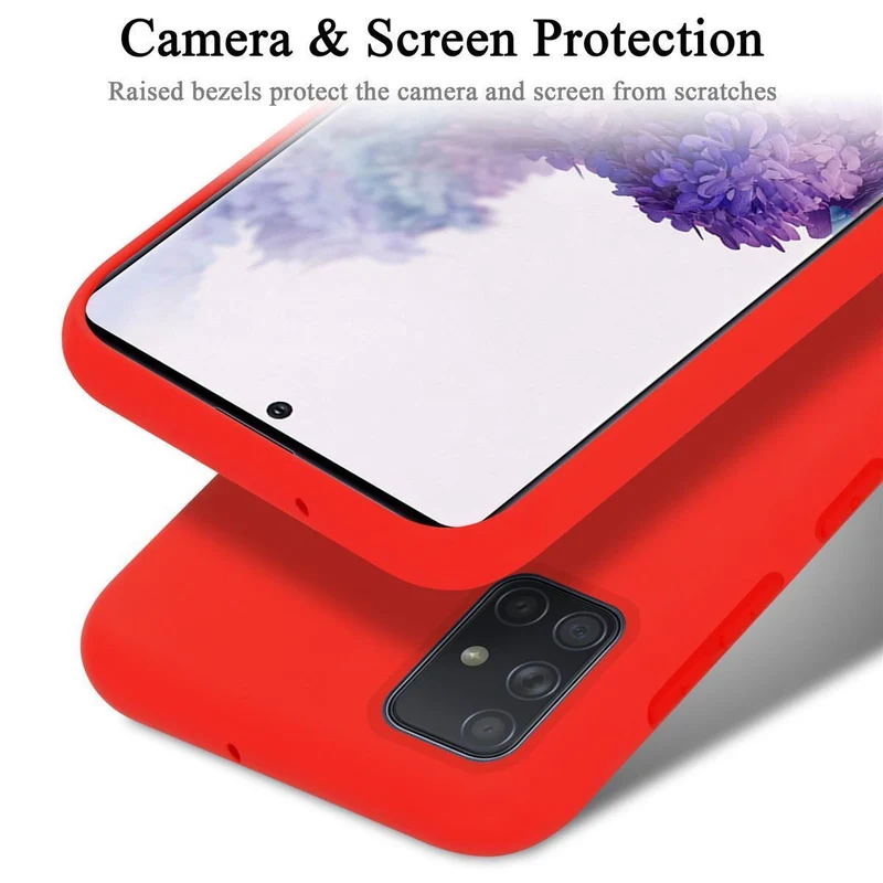 Cadorabo Hülle kompatibel mit Samsung Galaxy A71 5G Schutzhülle aus flexiblem TPU Silikon