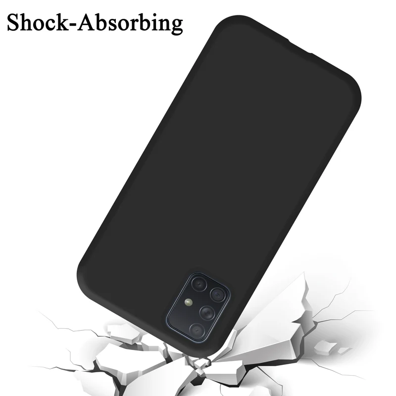 Cadorabo Hülle kompatibel mit Samsung Galaxy A51 5G Schutzhülle aus flexiblem TPU Silikon