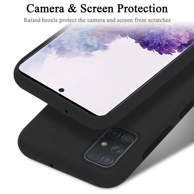 Cadorabo Hülle kompatibel mit Samsung Galaxy A51 5G Schutzhülle aus flexiblem TPU Silikon