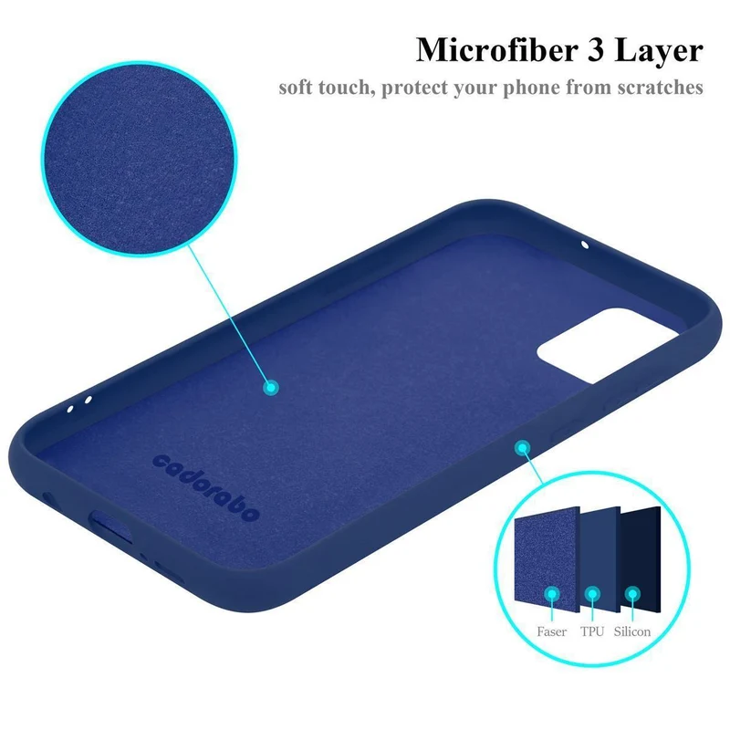 Cadorabo Hülle kompatibel mit Samsung Galaxy A51 5G Schutzhülle aus flexiblem TPU Silikon
