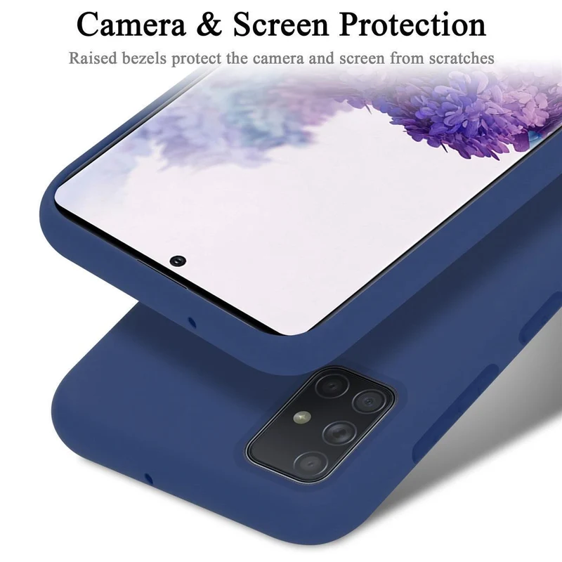 Cadorabo Hülle kompatibel mit Samsung Galaxy A51 5G Schutzhülle aus flexiblem TPU Silikon