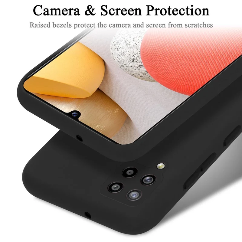 Cadorabo Hülle kompatibel mit Samsung Galaxy A42 4G Schutzhülle aus flexiblem TPU Silikon