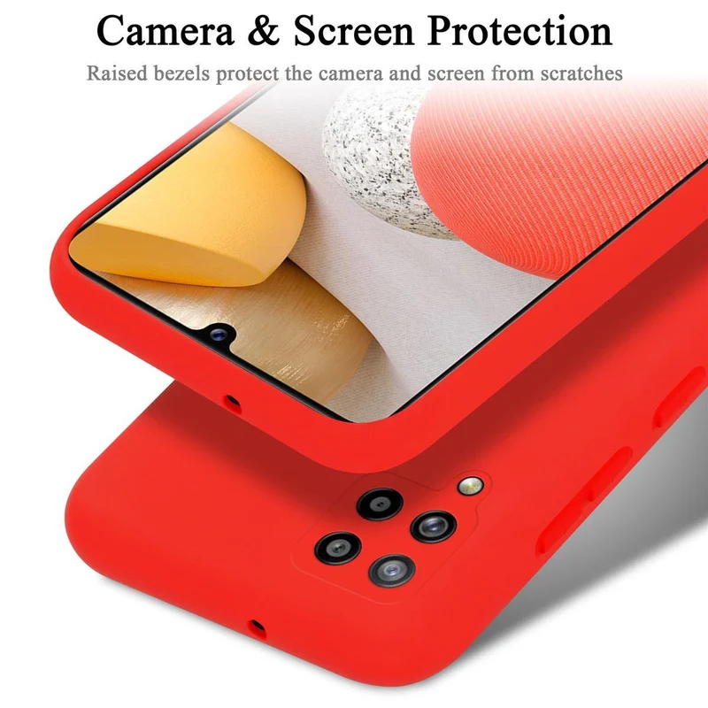 Cadorabo Hülle kompatibel mit Samsung Galaxy A42 4G Schutzhülle aus flexiblem TPU Silikon