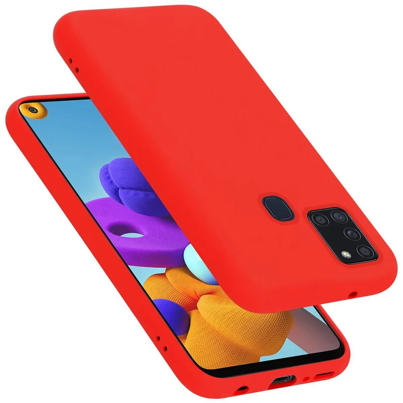 Cadorabo Hülle kompatibel mit Samsung Galaxy A21s Schutzhülle aus flexiblem TPU Silikon
